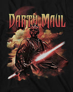 STAR WARS Darth Maul Dark Zabrak Sith Jedi T-Shirt(Black,SM)