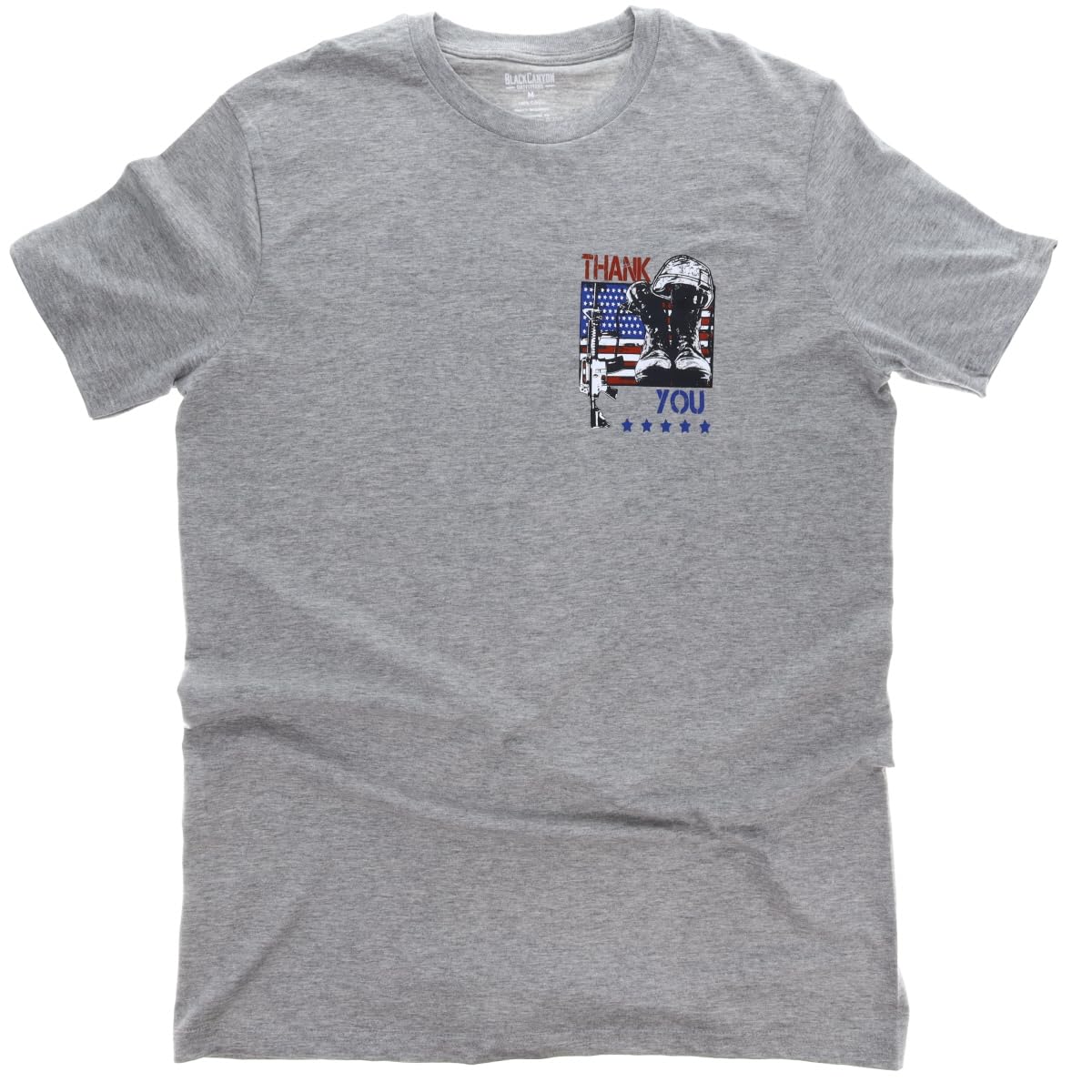 Thank You Veteran Gray Short Sleeve Tee