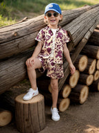 A.T.U.N. (ALL THINGS UBER NICE) Boys Printed Two Piece Set | Co-Ord Set for Boys
