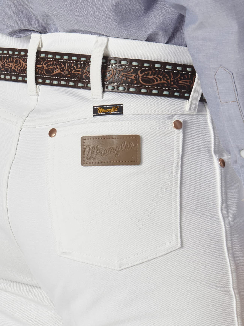 Wrangler Men's 13MWZ Cowboy Cut Original Fit Jean, White, 32W x 34L