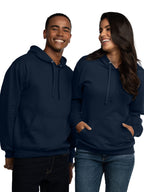 Fruit of the Loom Eversoft Fleece Hoodies, Moisture Wicking & Breathable, Hooded Sweatshirt, Navy Pullover, Small