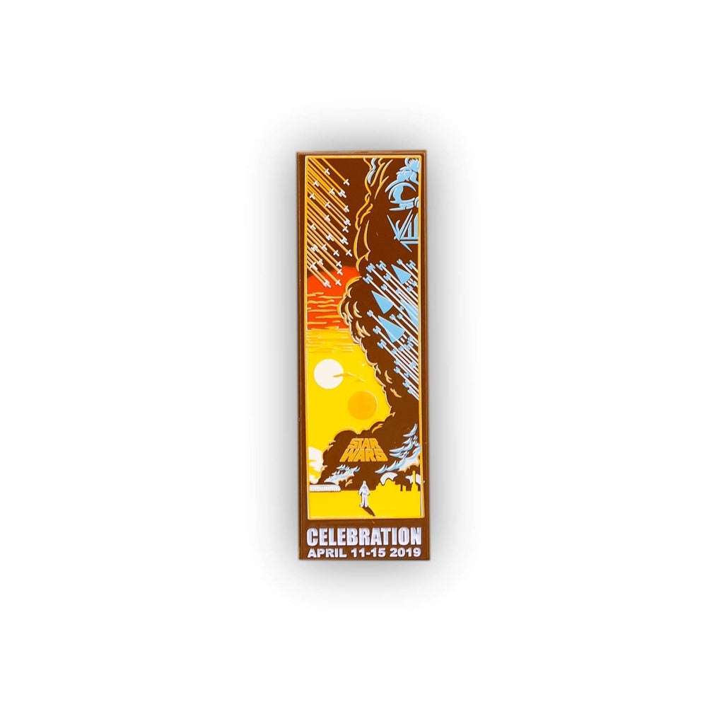 Star Wars A New Hope Movie Poster Enamel Pin | Exclusive Star Wars Collectible Pin | Artwork By Eric Tan | 2 Inches Tall