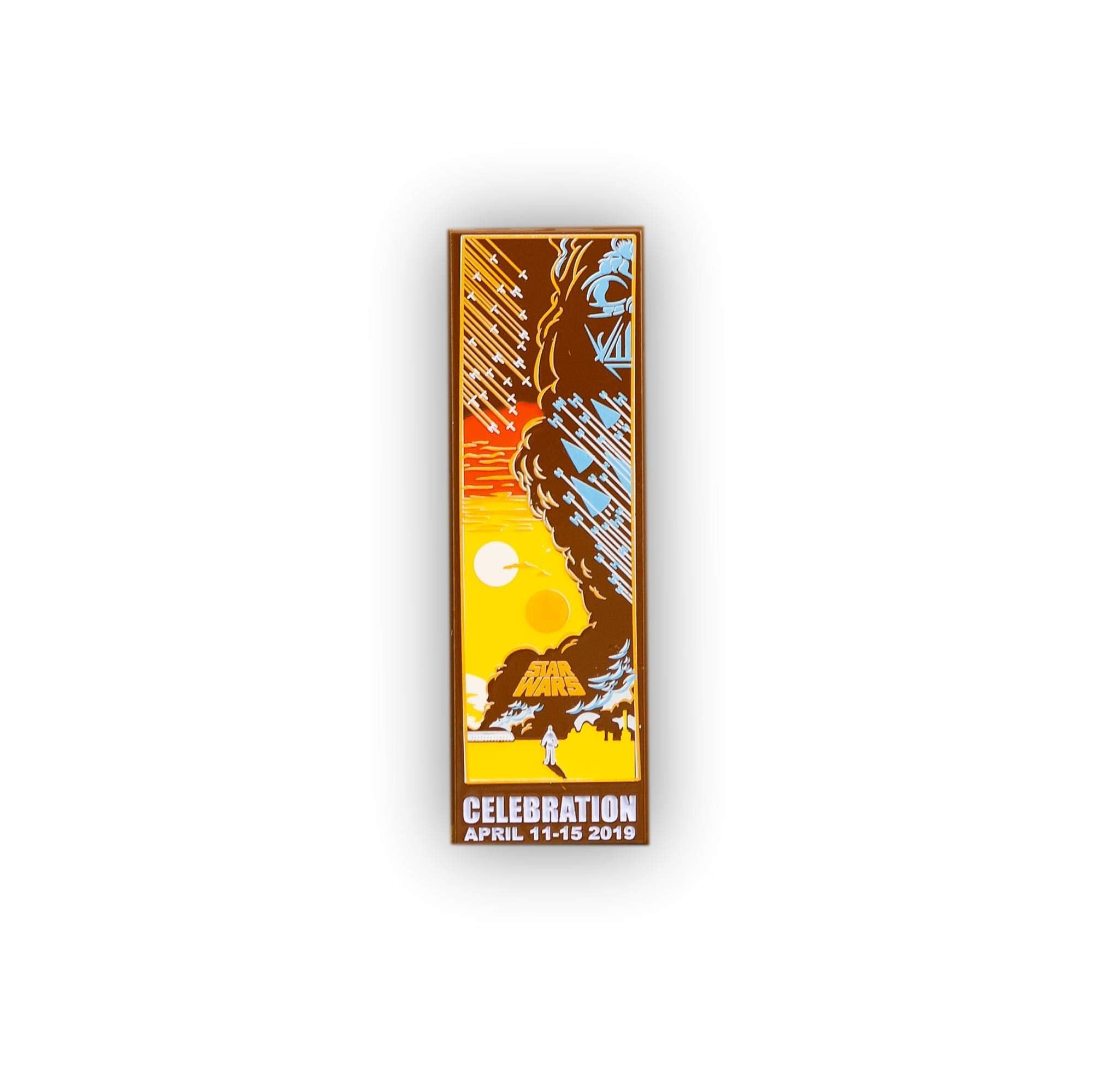 Star Wars A New Hope Movie Poster Enamel Pin | Exclusive Star Wars Collectible Pin | Artwork By Eric Tan | 2 Inches Tall