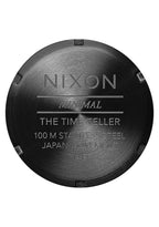NIXON Time Teller A045 - Matte Black / Gold - 100m Water Resistant Men's Analog Fashion Watch (37mm Watch Face, 19.5mm-18mm Stai