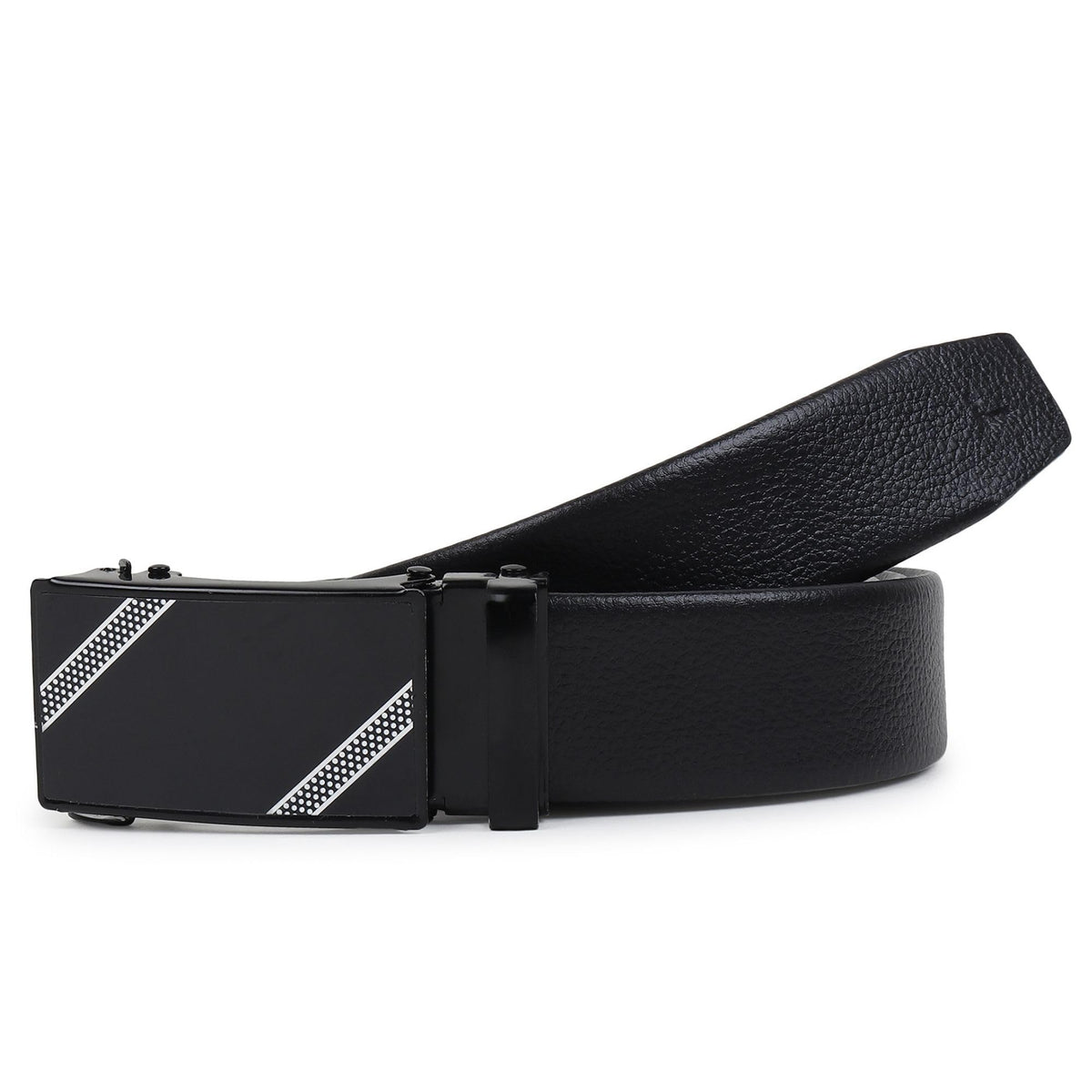 Pacific Gold Casual Black Texas Leatherite Belt 32