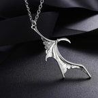 Matching Heart Necklace for Couples Best Friends BFF Necklace for 2 Dragon Demon Bat Wing Necklace for Women Men Teen Halloween