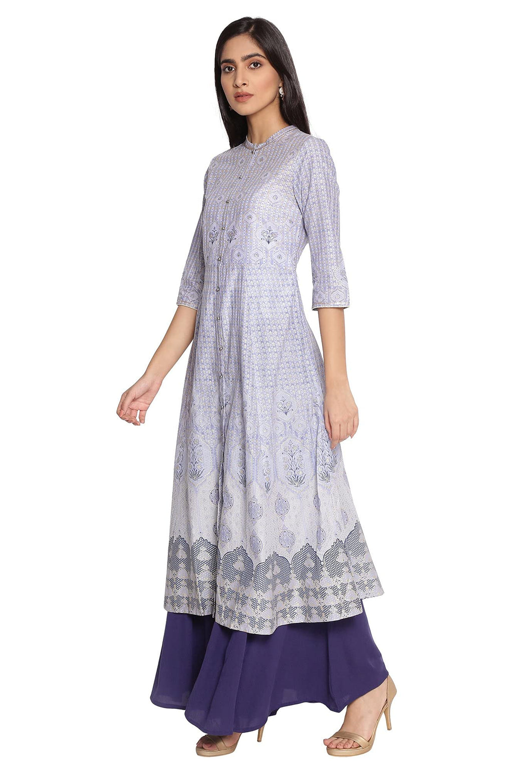 W For Woman Below The Knee Kalidar Dress For Women