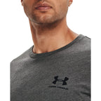 Under Armour Men's Sportstyle Left Chest Short-Sleeve T-Shirt , Charcoal Medium Heat (019)/Black, XX-Large