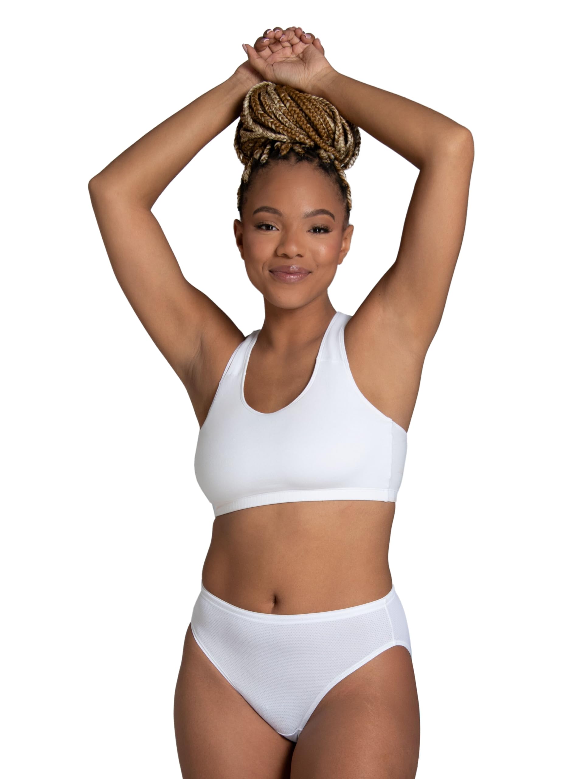 Fruit of the Loom Women's Breathable Underwear (Regular & Plus Size), Hi Cut-Micro Mesh-6 Pack Assorted Colors, 6