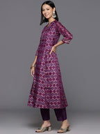 Varanga WomenS Cotton Blend Solid Regular Kurta  Comfortable, Stylish, And Versatile Ethnic Wear For Everyday Use Purple