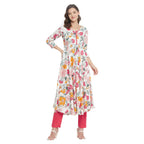Tissu Womens Rayon Multicolor Printed A-Line Kurta 2139_Multicolor_7XL