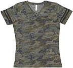 Ladies Football T-Shirt - BLAcK WHITE - 2XL(D0102H2HEK7)