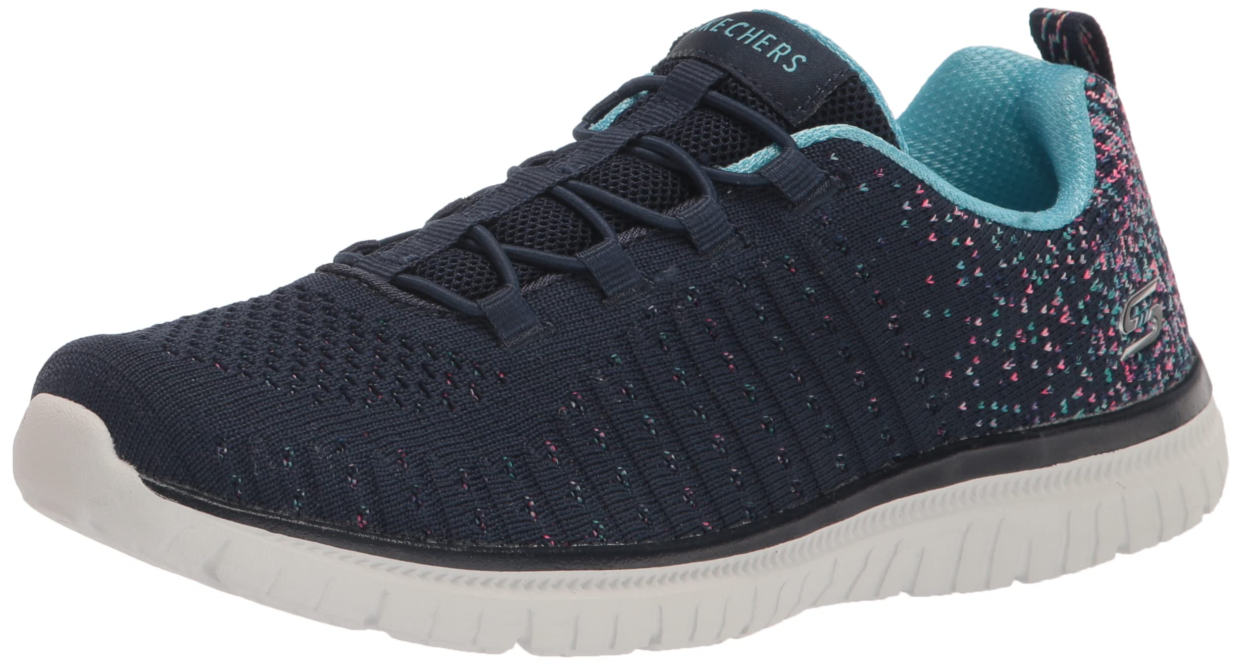 Skechers Women Virtue Lace Up For Air-Cooled Memory Foam Comfort Insole Flexible Outsole Mesh Upper Sports Shoes