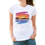 Girls Crew Tee - Wild Horse - White by DelSol for Women - 1 Pc T-Shirt (YM)