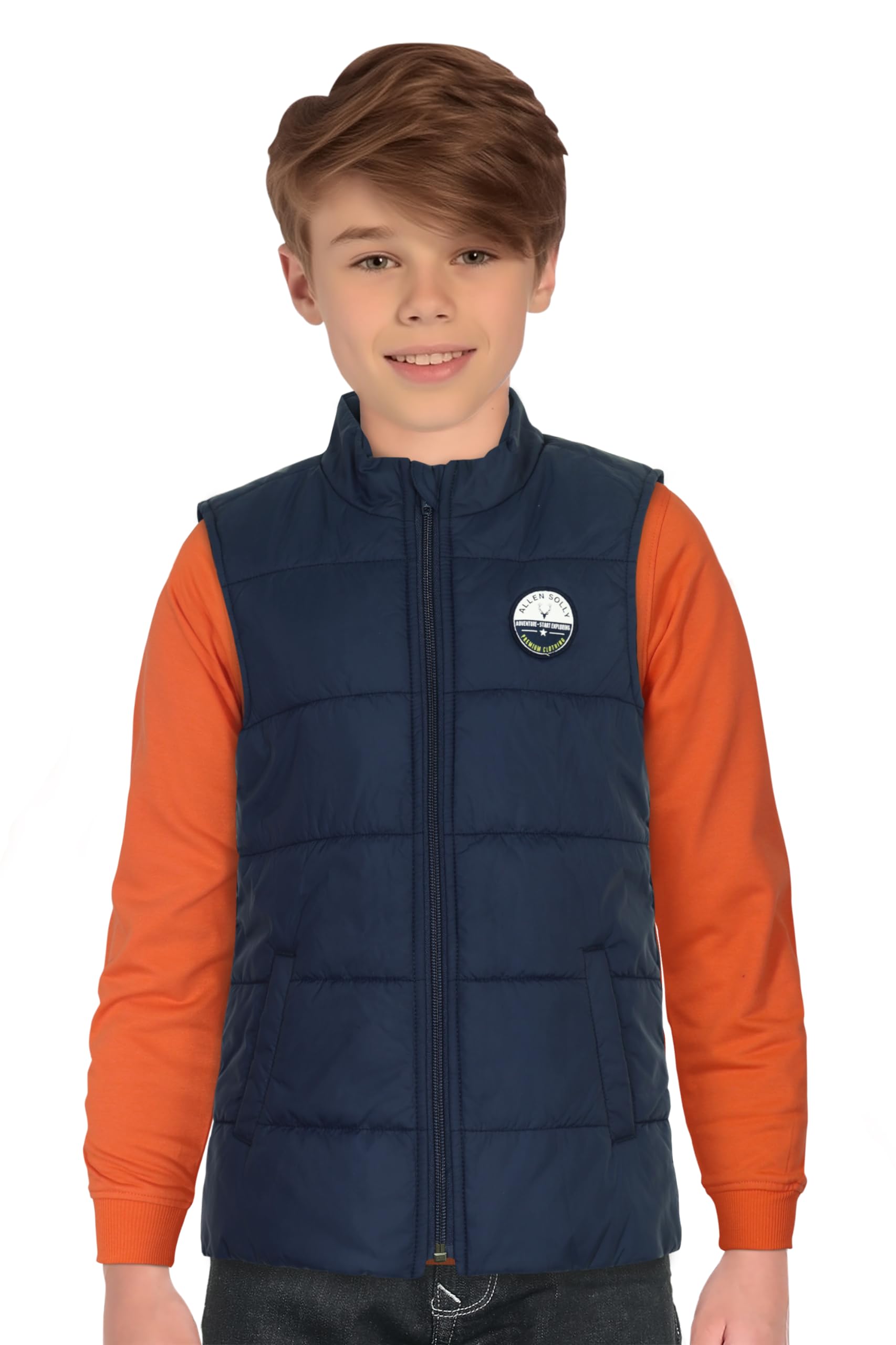 Allen Solly Boys Regular Fit Solid Casual Polyester Jacket