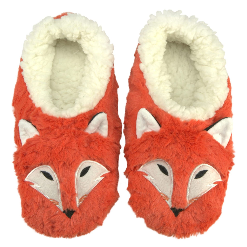ooohyeah Women? Fuzzy Cute Animal Fox Slippers, Funny Cozy Non-Slip House Slippers for Women, Foxy, L