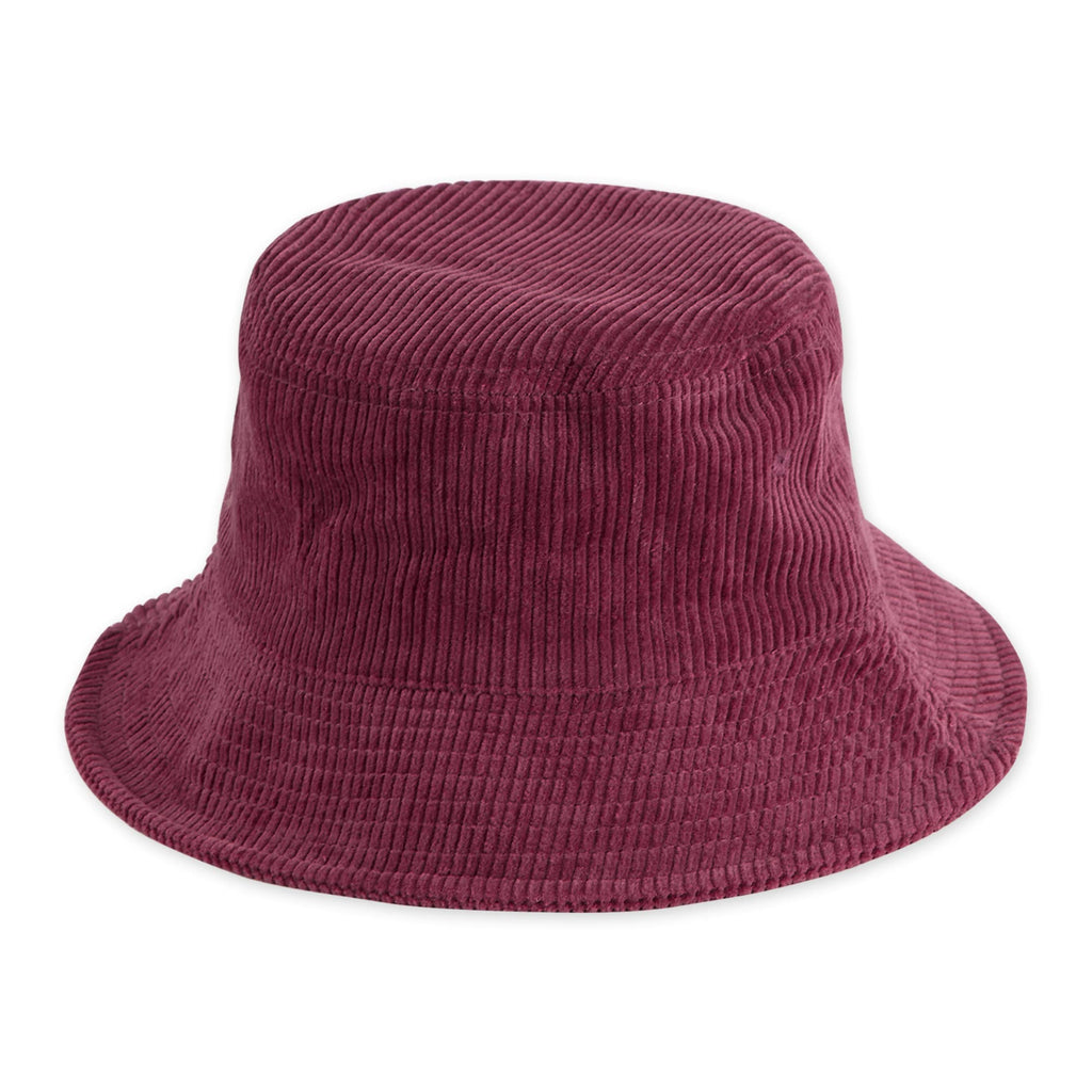 CORDUROY BUCKET HAT - CRANBERRY