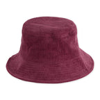 CORDUROY BUCKET HAT - CRANBERRY