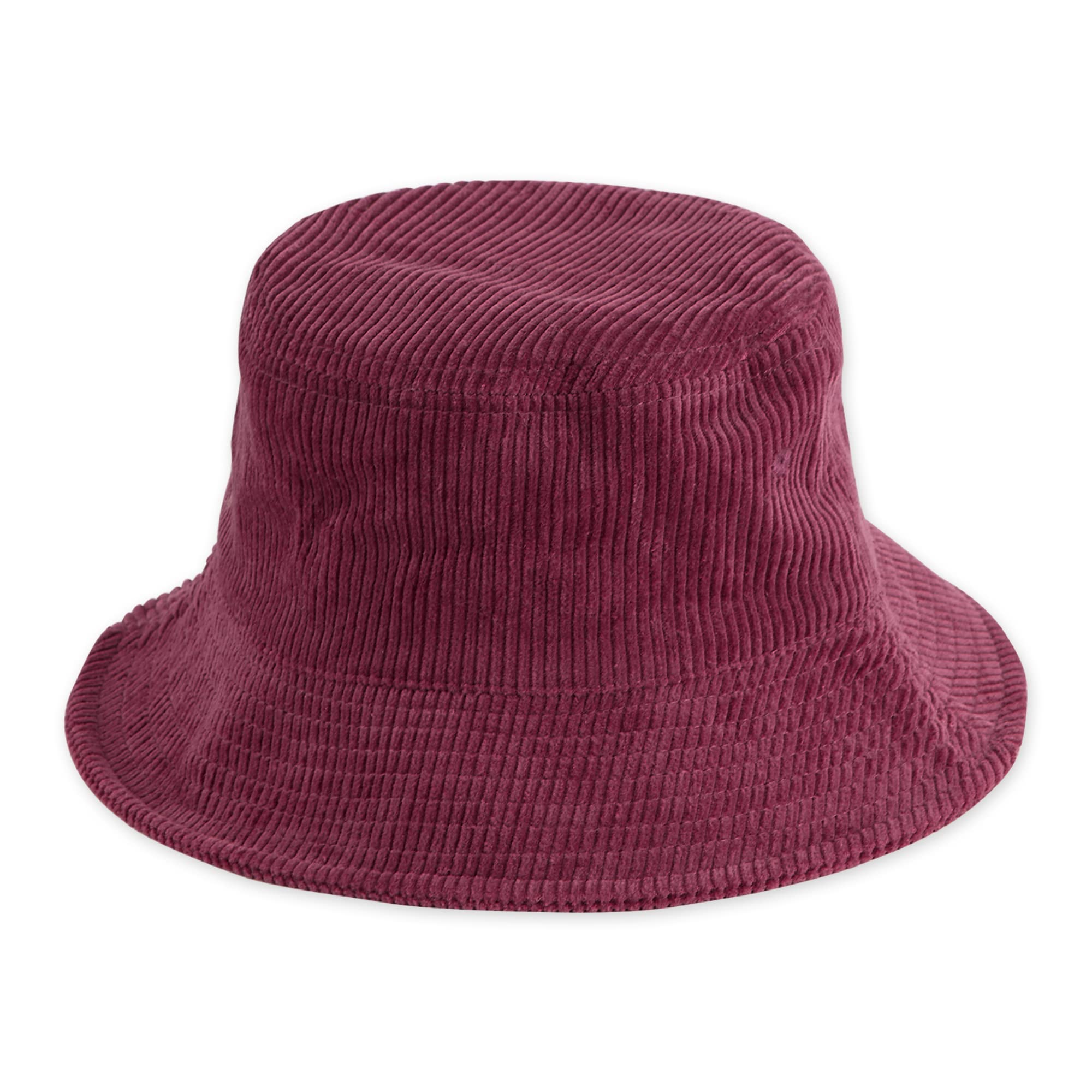 CORDUROY BUCKET HAT - CRANBERRY