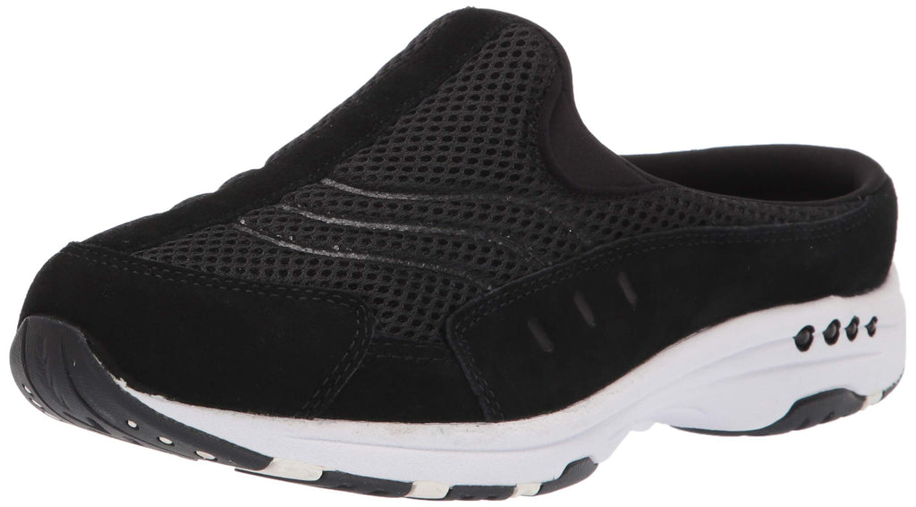 Easy Spirit womens Traveltime Mule, Traveltime Black Suede 960, 10 WW