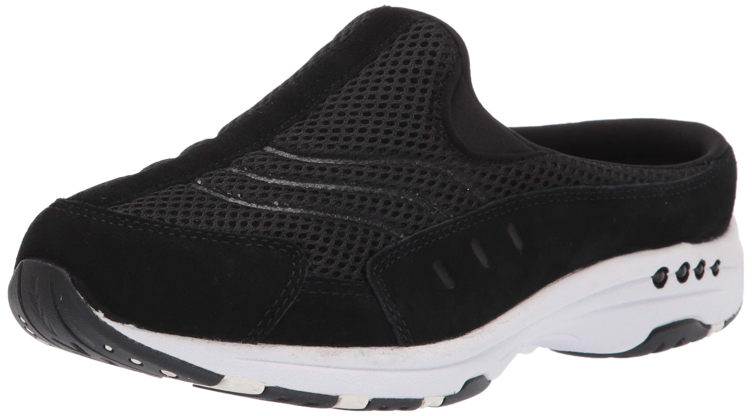 Easy Spirit womens Traveltime Mule, Traveltime Black Suede 960, 10 WW