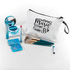 SEAMOON Music Gifts, Gifts for Music Lovers, Cool Gifts for Music Lovers, Small Makeup Bag, Music Stuff for Women, Friends, Sist