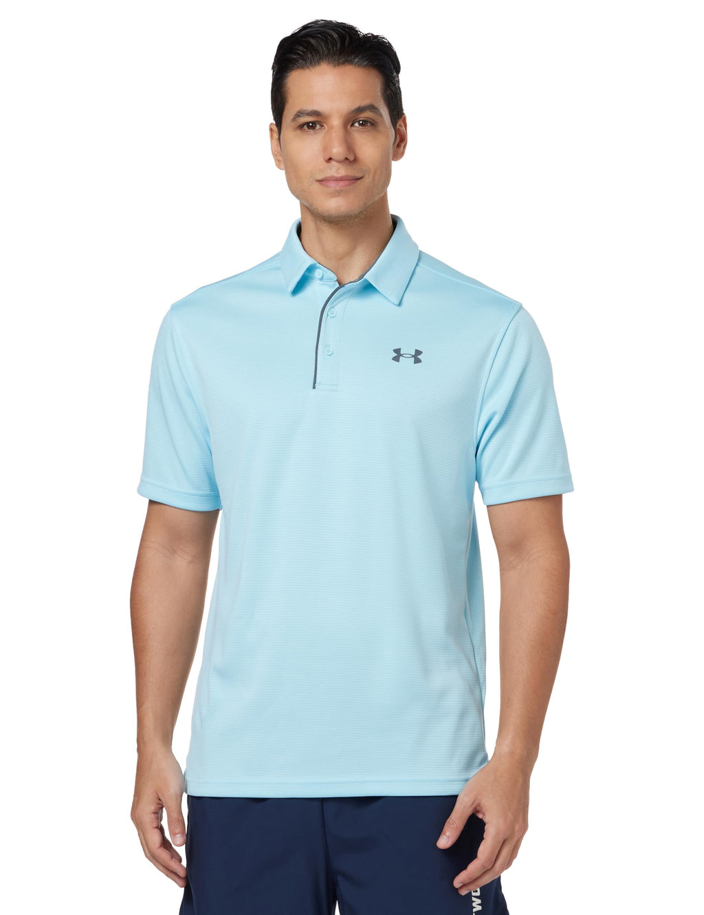 Under Armour Men's Tech Golf Polo, (494) Stream / / Pitch Gray, 3X-Large