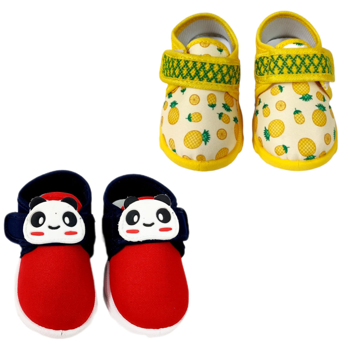 Coolz Kids ChuChu Sound Musical Shoes Combo (2 Pairs) For Baby Boys And Girls (NavyRed And Yellow, 2 Years) 2