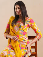 Anni Designer Women'S Rayon Blend Casual Style Kurta With Pant & Dupatta