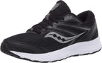 Saucony Men's Cohesion 13 Walking Shoe, Black | White, 10 W US