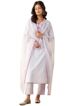 GoSriKi Women s Kurta with Trousers and Dupatta, green, L
