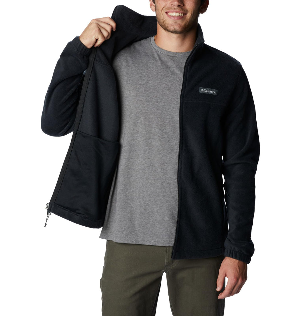 Mens Steens Mountainull-Zip 20 Fleece - BLAcK - S(D0102H7M988)