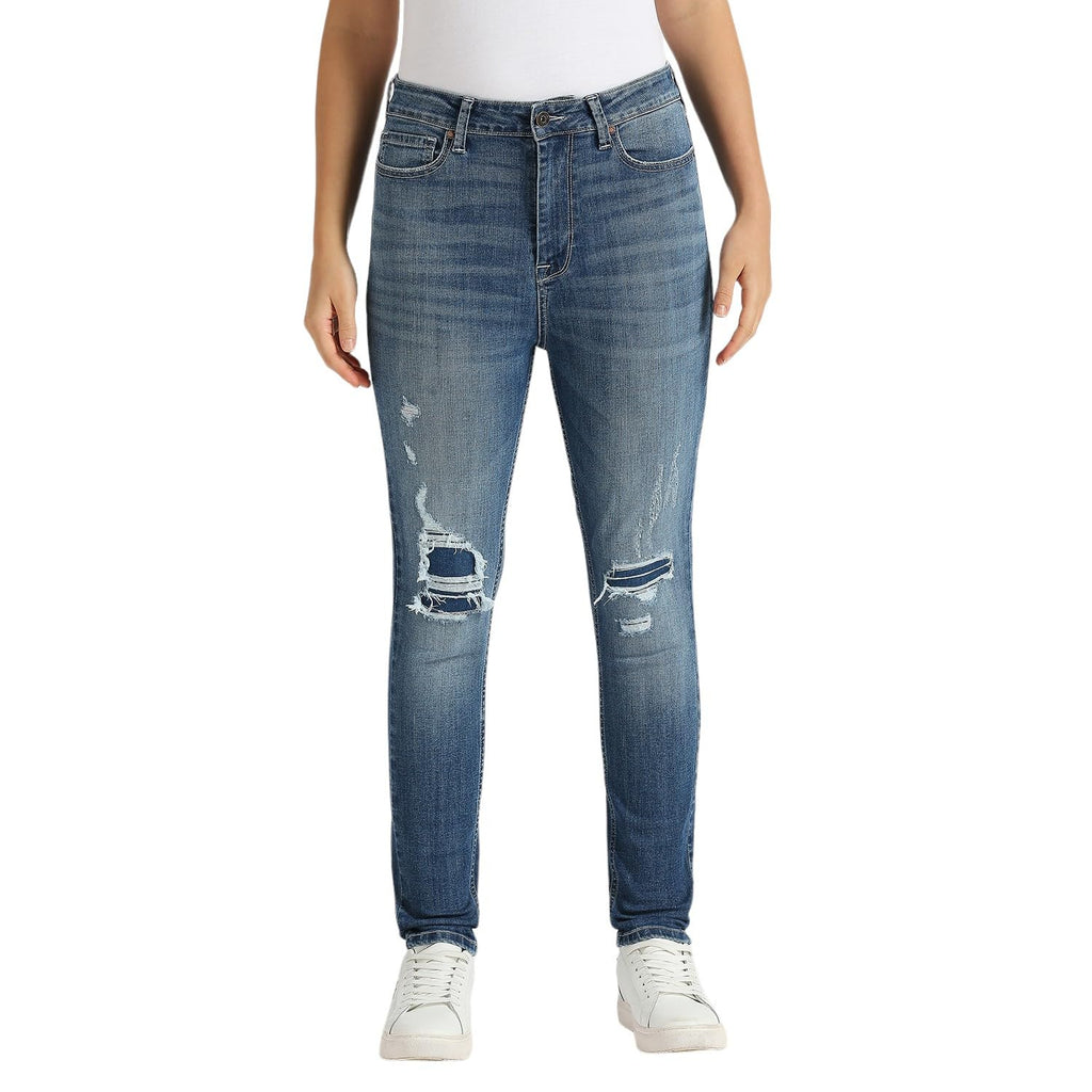 Dion Blue High Waist Skinny Jeans
