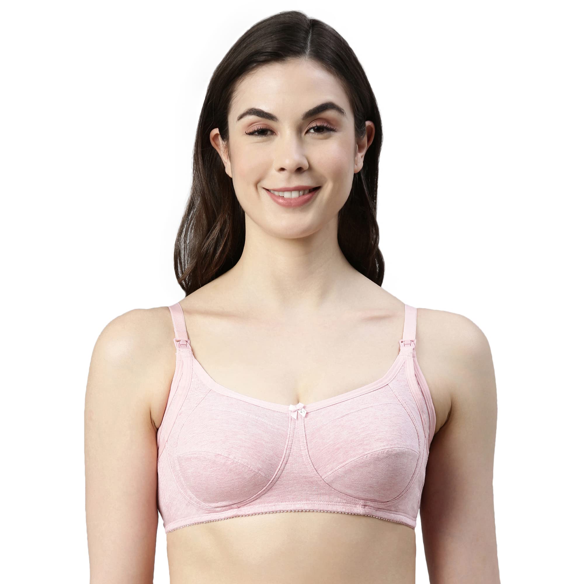 Enamor MT02 Sectioned Lift & Support Nursing Bra - Non-Padded, Wirefree & High Coverage