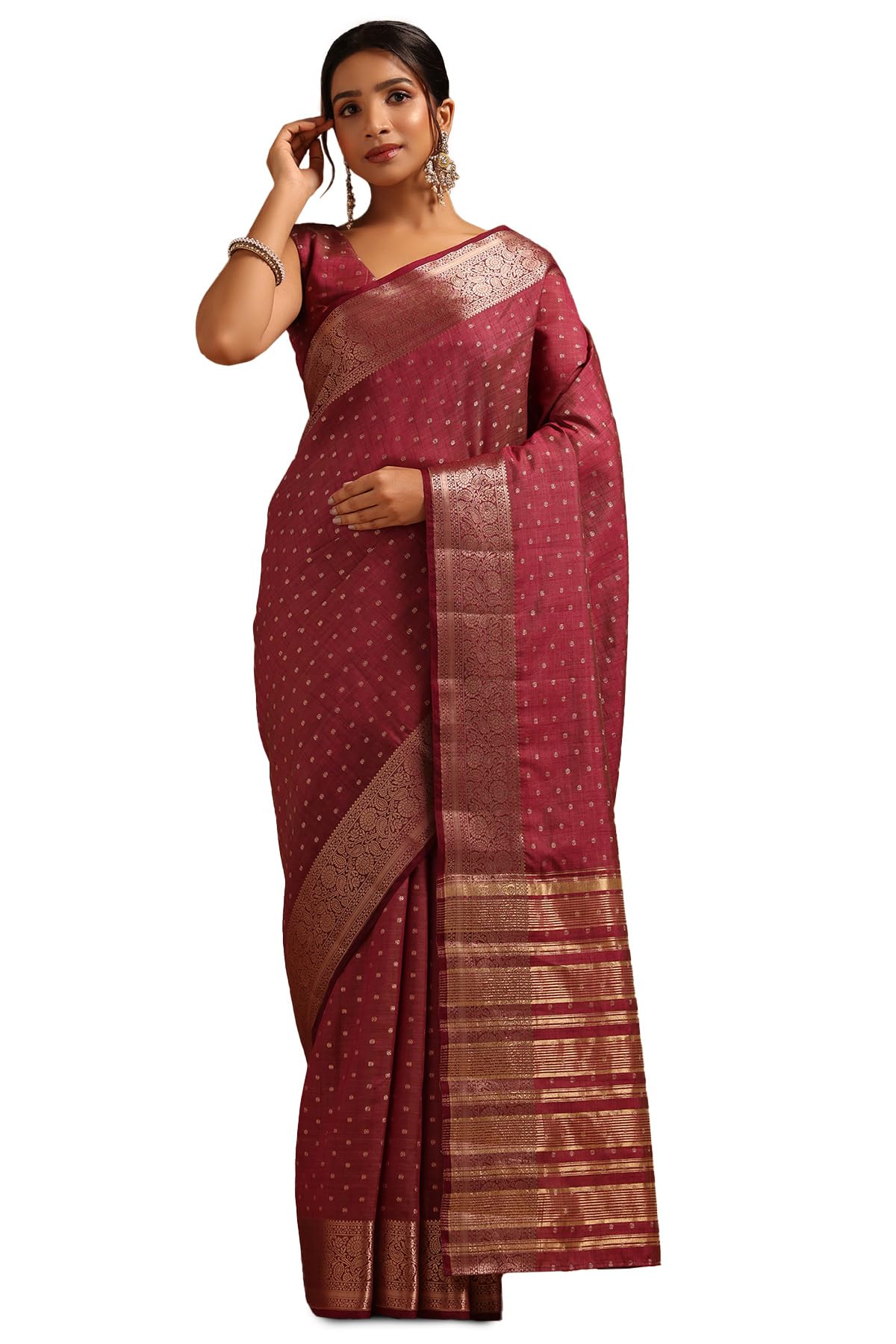 Soch Women Art Silk Zari Woven Saree