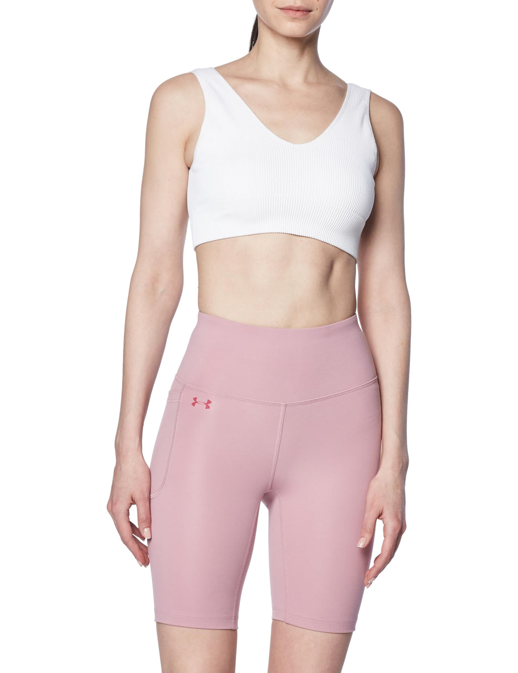 Under Armour Womens Motion Bike Shorts, (697) Pink Elixir / / Charged Cherry, 3X