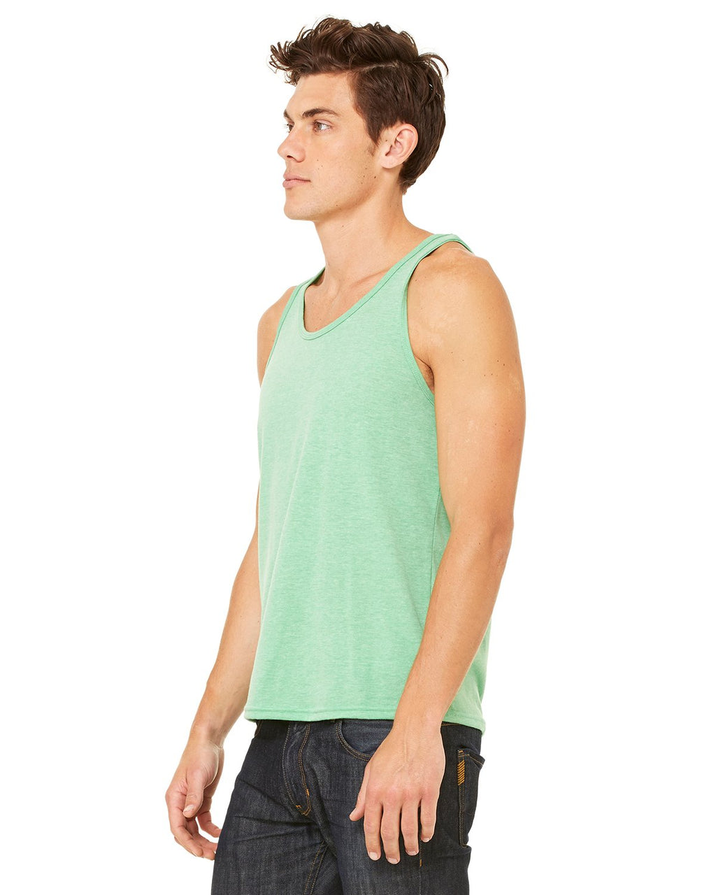 Unisex Jersey Tank - NEON BLUE - XS(D0102H7WSV6)