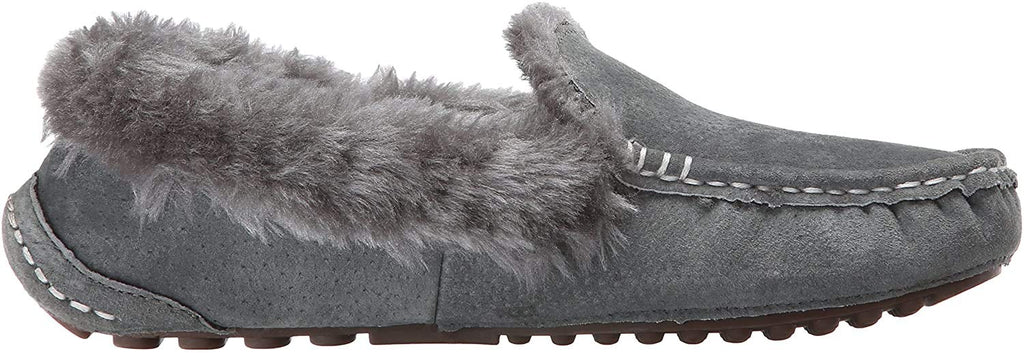 Lamo Women's Ausie Moc Slip-On Loafer, Charcoal, 8 M US