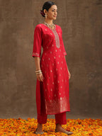 Libas WomenS Pure Silk Kurta Sets (38038O_Pink