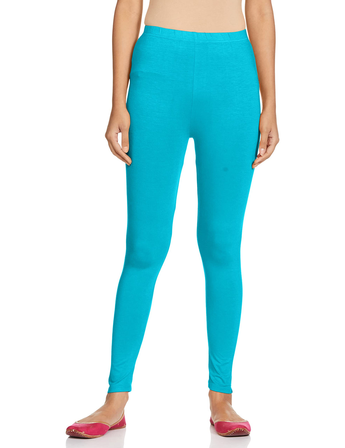 Aurelia Womens Regular Fit Cotton Tights (CRK60019-01679_L_Blue_Blue_L)