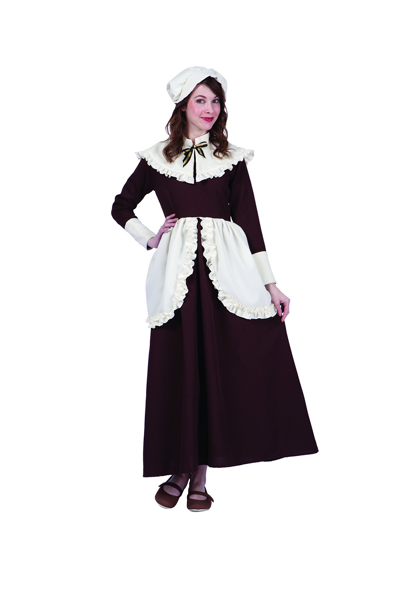 RG Costumes Women's Colonial Lady Abigail, Brown/Cream, Medium