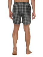 XYXX Mens Super Combed Cotton Checkmate Boxer Shorts Elasticated Waist, Drawstring | Loungewear for Men Pack of 2 (L; Black Che
