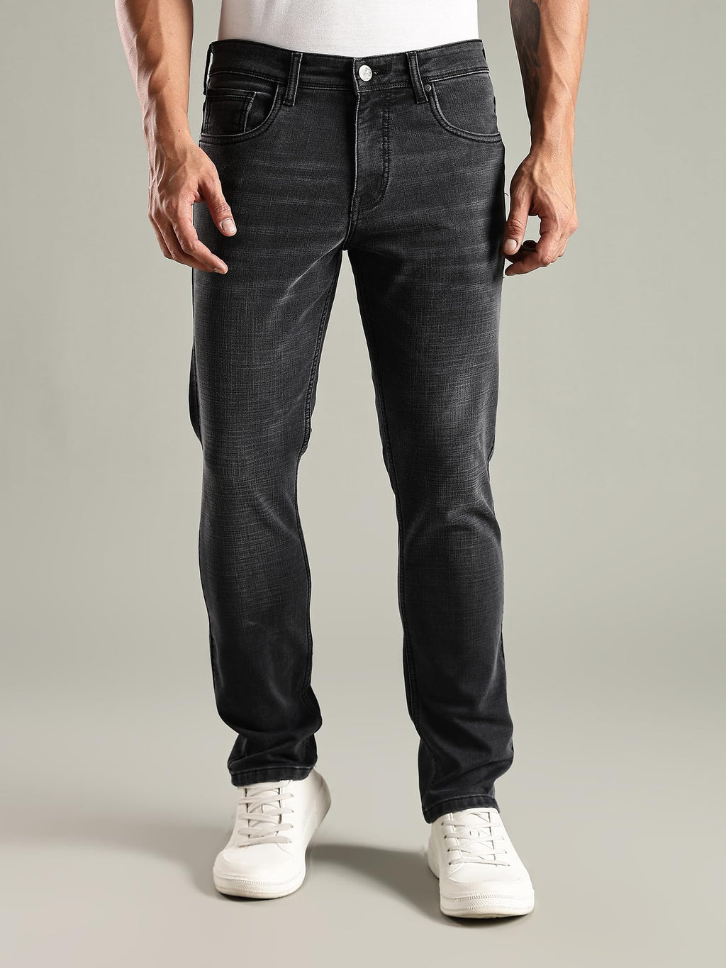 Thomas Scott Mens | Mild Fade | Slim Fit | Denim | Regular Wear | Stretchable | Casual Jeans for Men