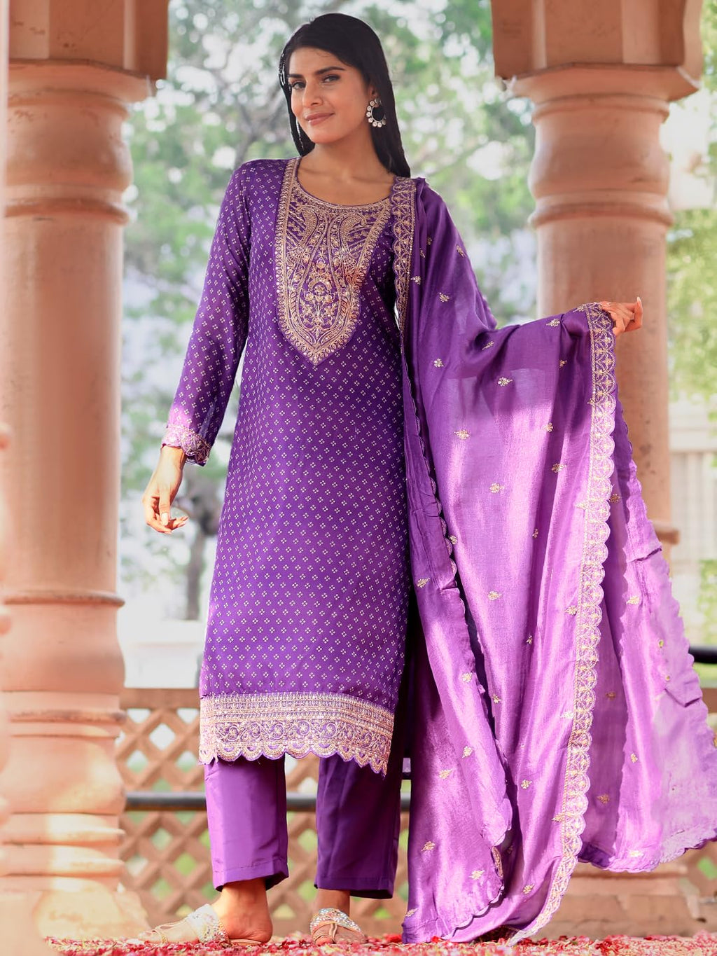 Libas WomenS Silk Blend Kurta Set (276870R