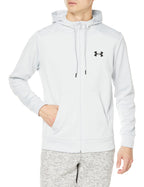 Under Armour Men's ArmourFleece Full Zip Hoodie, (014) Halo Gray / / Black, Small