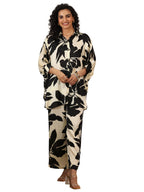 Libas Printed Silk blend Straight Co-ords Set for Women (99303RXS)