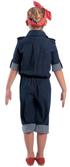 Rubies  410322 Girls Rosie the Riveter Child Costume - Extra Large