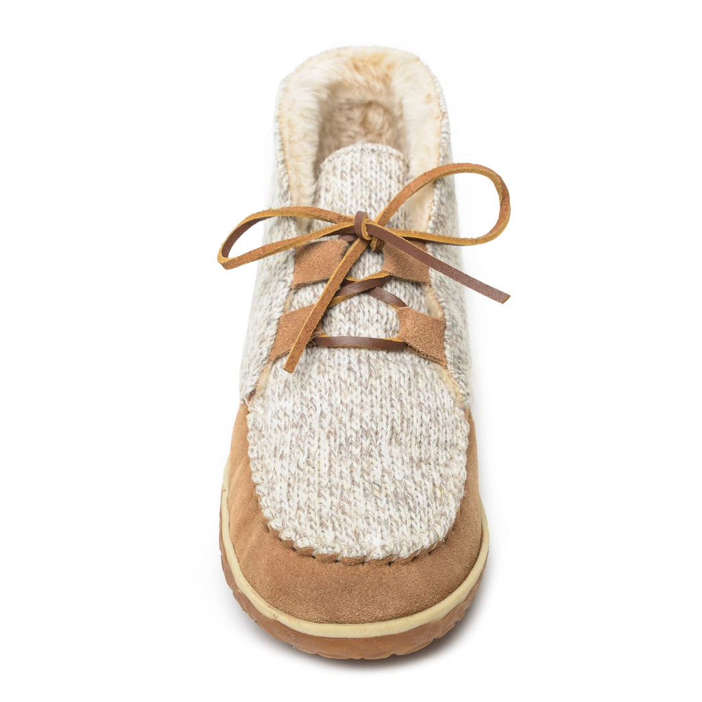 Minnetonka Womens Torrey Laceup Boot, Cinnamon, Size 9 Wide