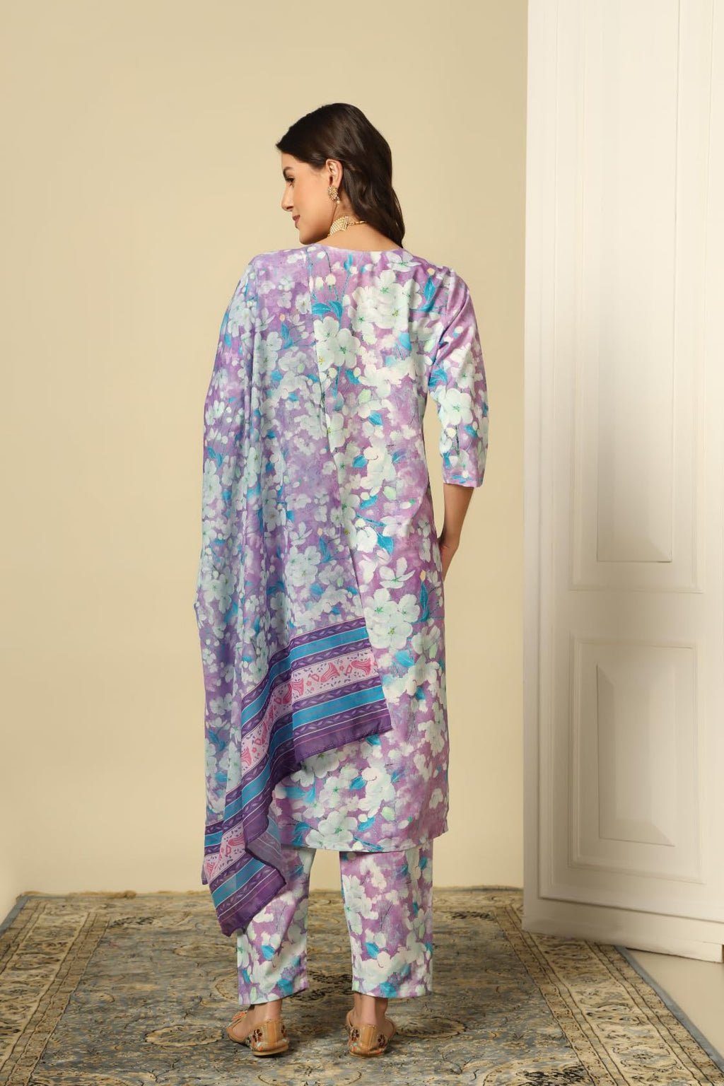 Leriya Fashion Cotton Blend Alia Cut Kurta Set For Women| Alia Cut Anarkali Set For Women | Embroidery Kurta Set For Women| Kurt