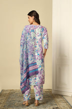 Leriya Fashion Cotton Blend Alia Cut Kurta Set For Women| Alia Cut Anarkali Set For Women | Embroidery Kurta Set For Women| Kurt